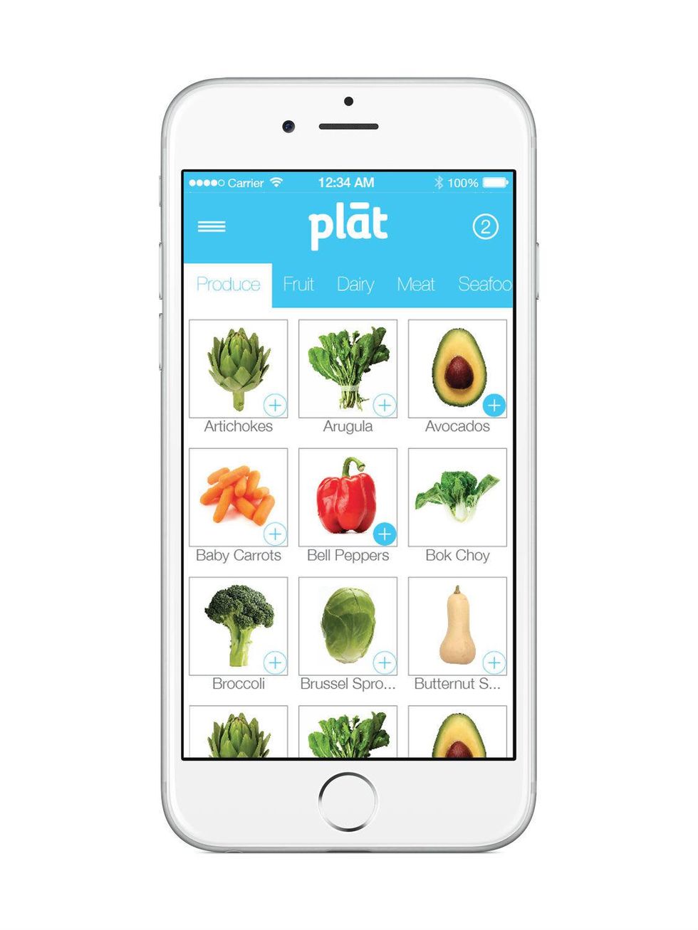 Plat grocery delivery app