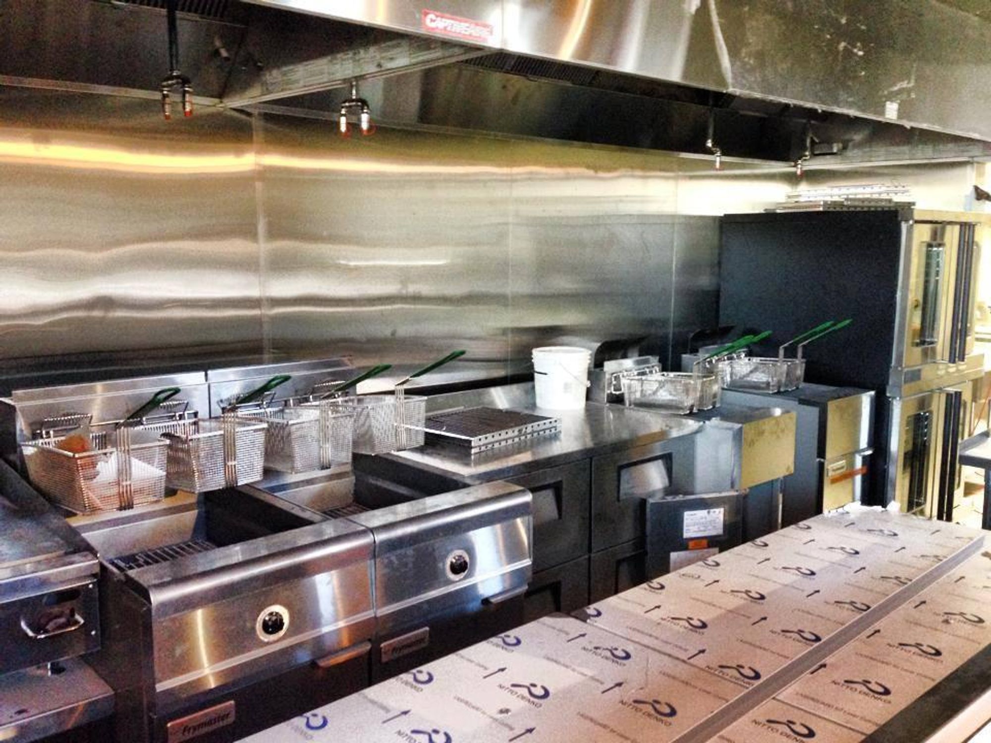 Plenty of room for chef Michael Pellegrino to fry chicken and whatnot.