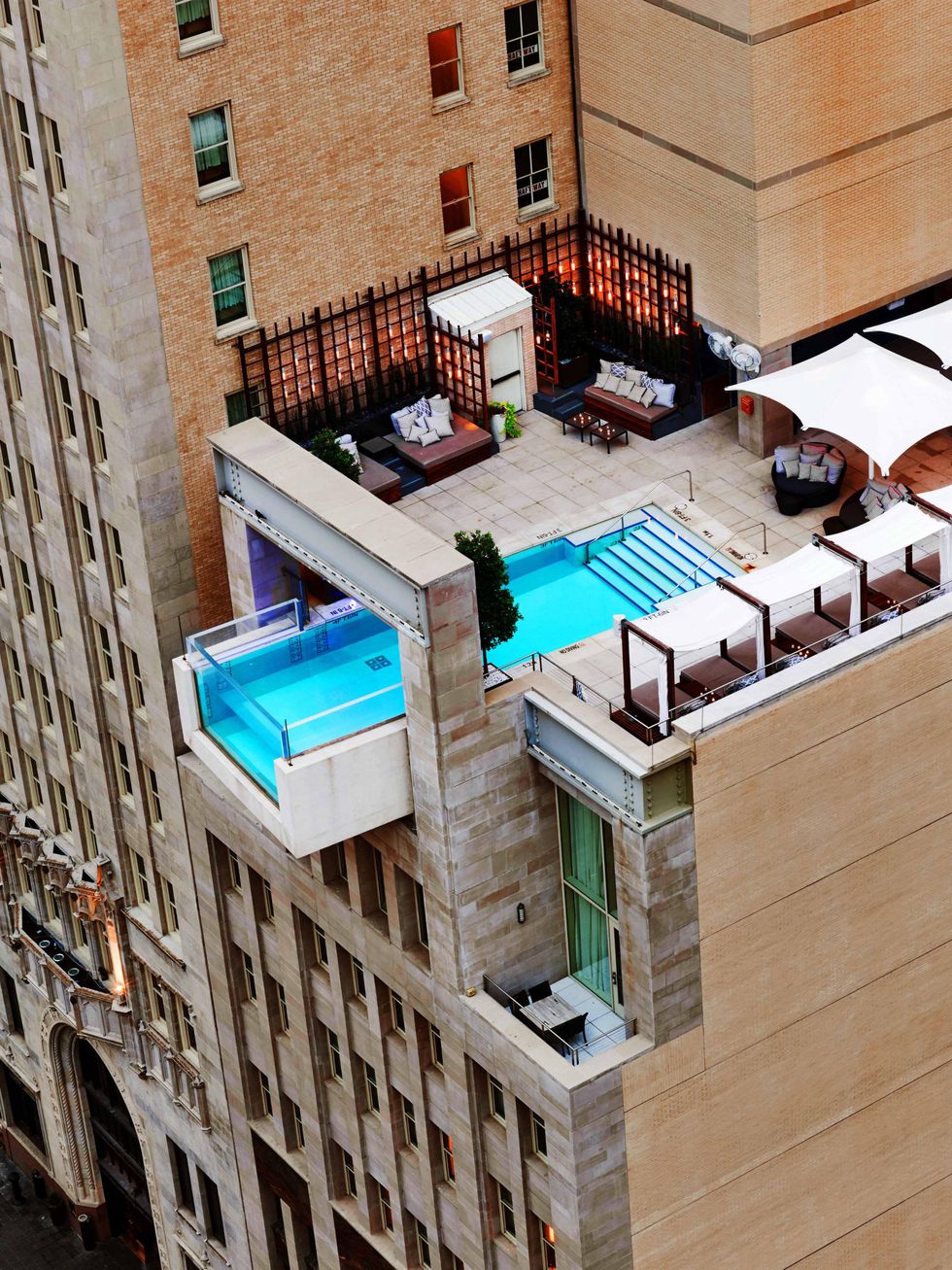 Pool at Joule Dallas hotel