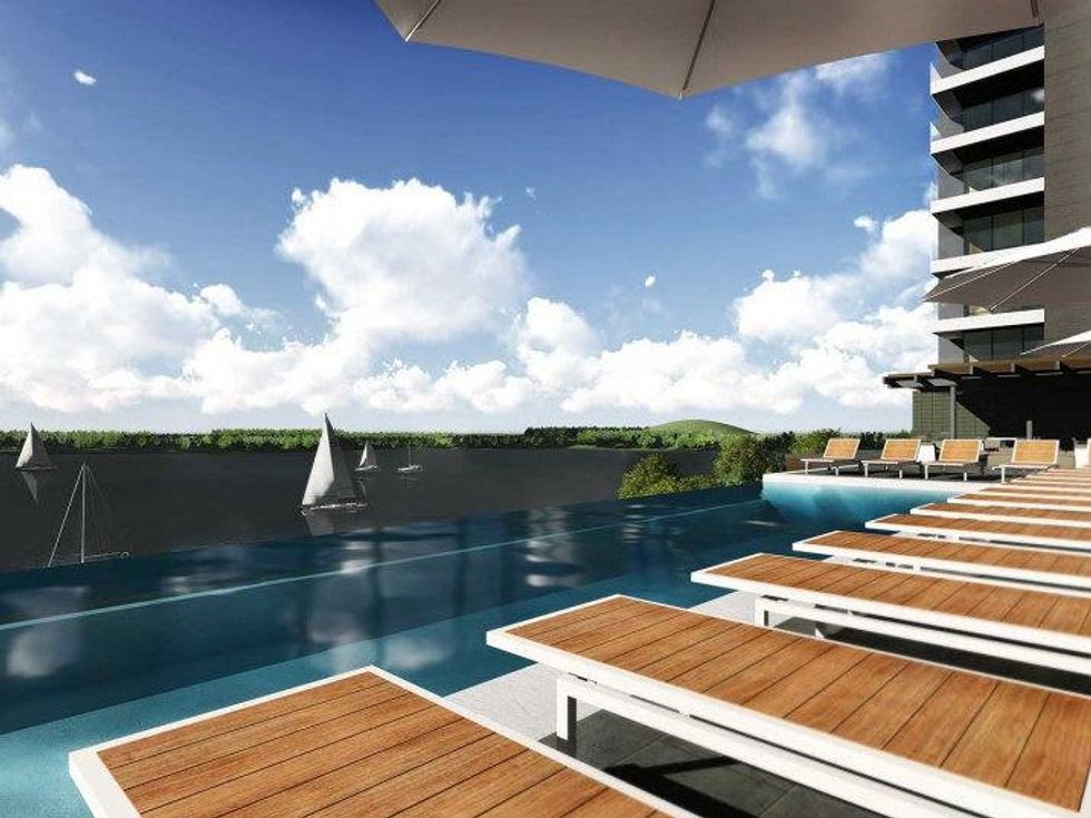 Pool deck at Pearl on the Peninsula