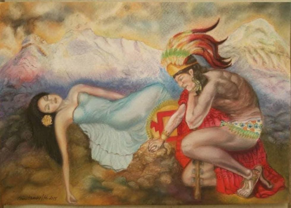 Popocatepetl Y Iztaccihuatl mexican romeo juliet