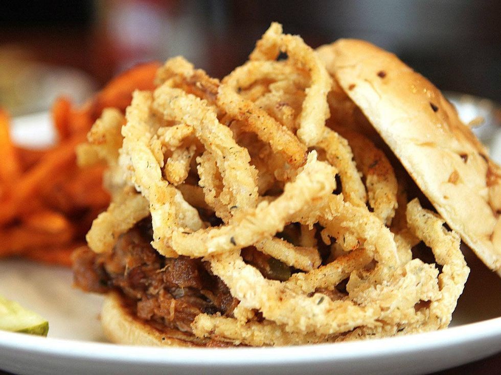 Pork It Over sandwich at Black Walnut Cafe