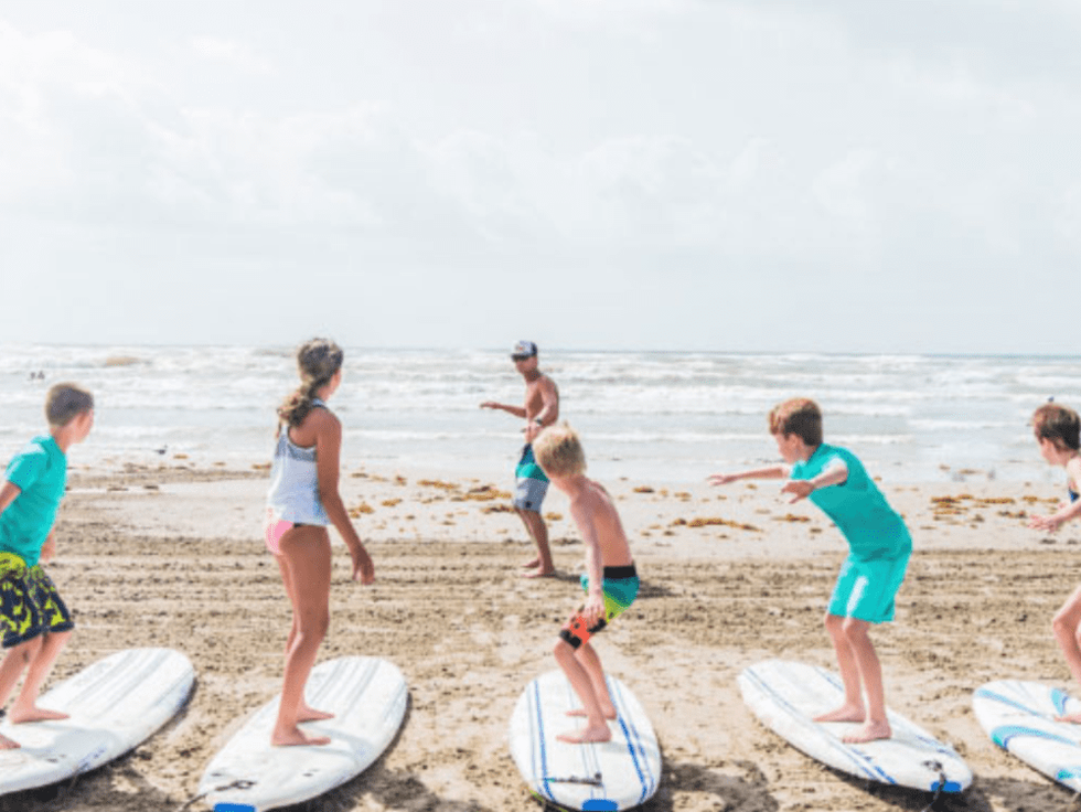 Port Aransas surfing class