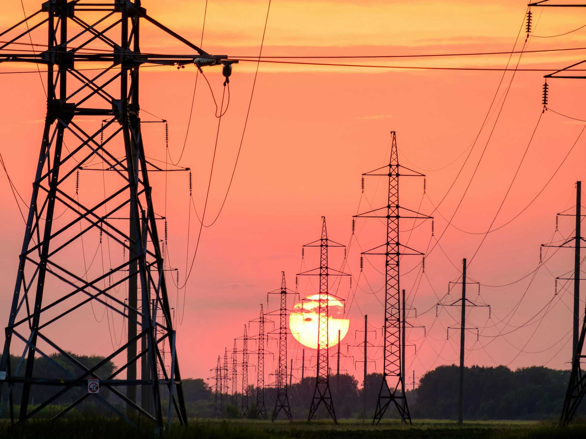 Power lines, grid, ERCOT, energy