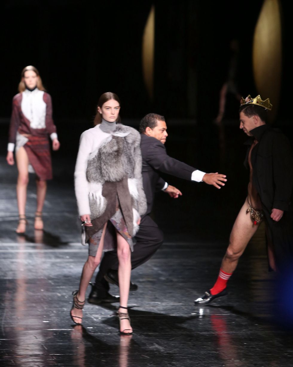 Prabal Gurung streaker February 2013