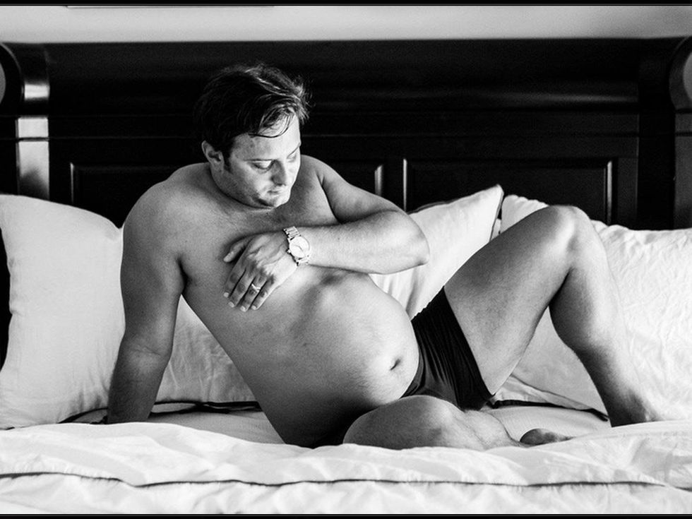 Pregnancy man photo shoot Justin Sylvester