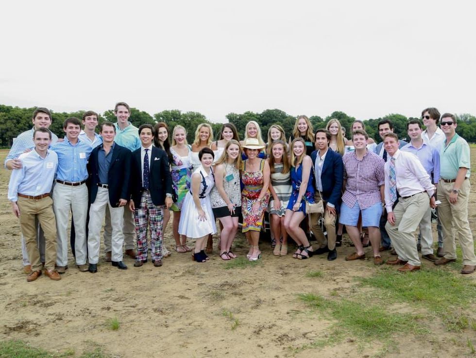 Presentation Ball Chair Jolie Humphrey with the debutantes and honor guard