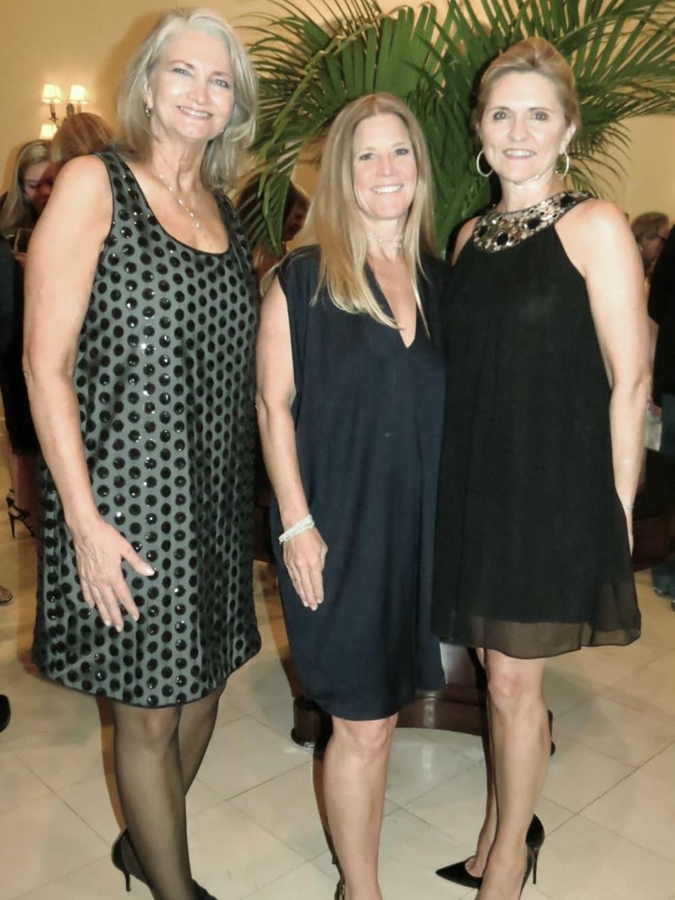 Presentation Ball Chair Nancy Labadie, event chair Eleanor Bond, and DSOL President Melissa Lewis