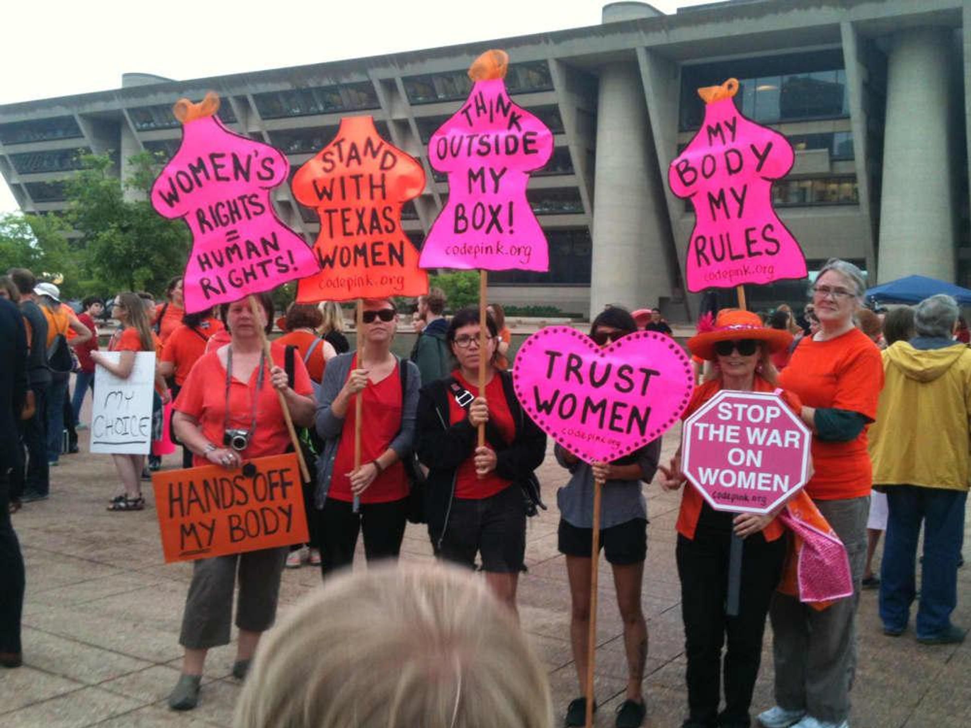 Pro-choice rally, Dallas City Hall