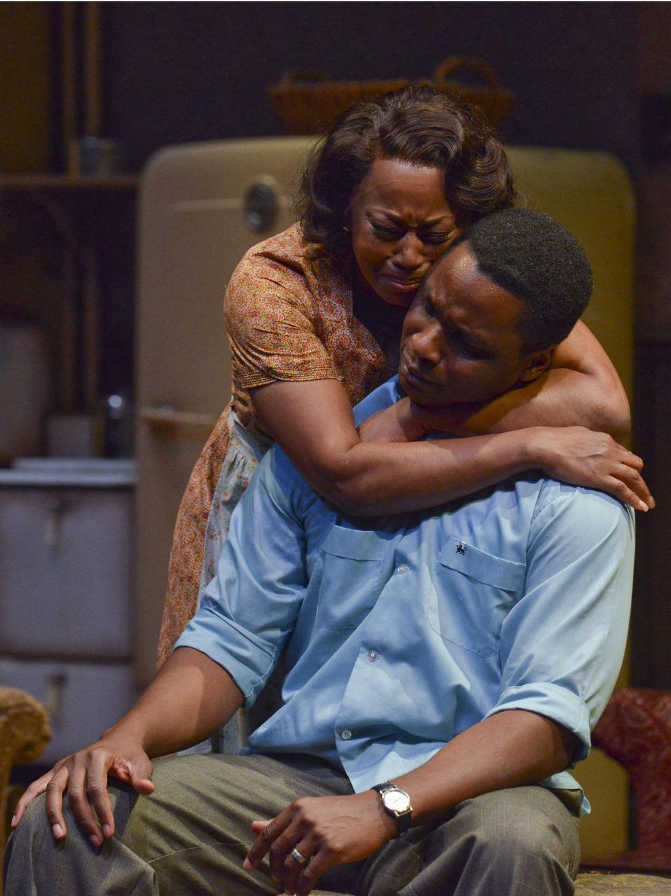 Ptosha Storey and Bowman Wright in Dallas Theater Center's A Raisin in the Sun
