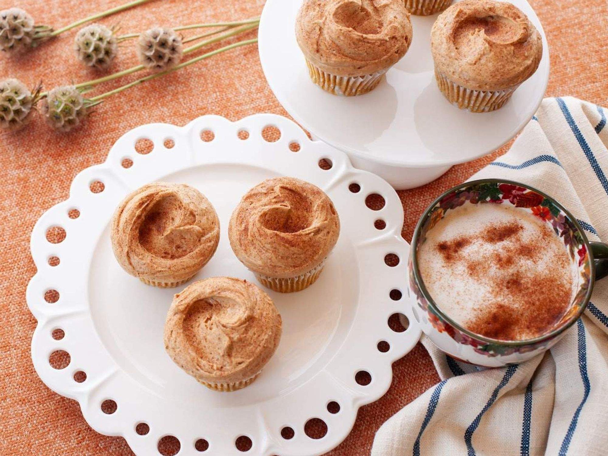 Pumpkin cupcakes from SusieCakes