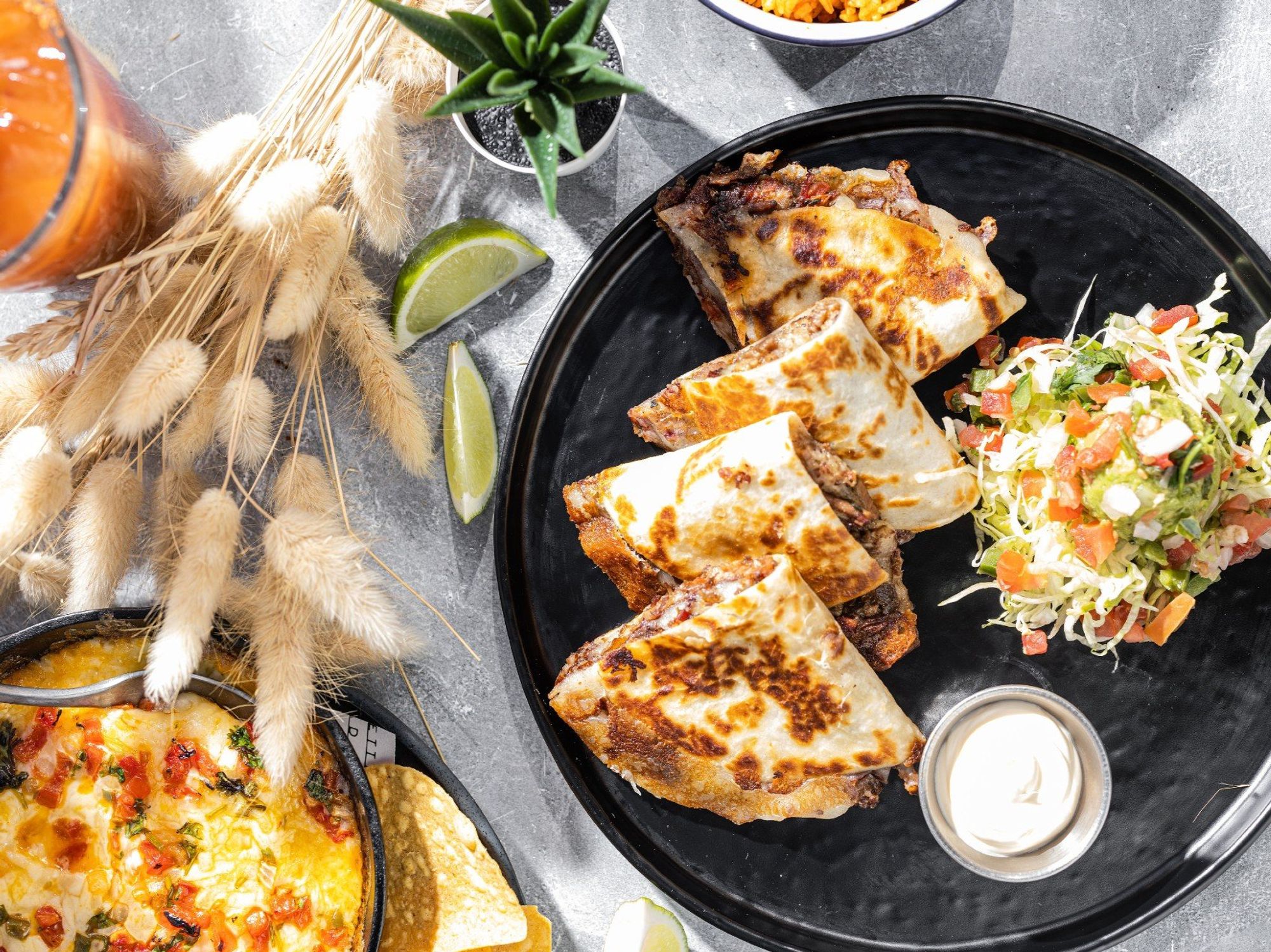 quesadillas tequila social