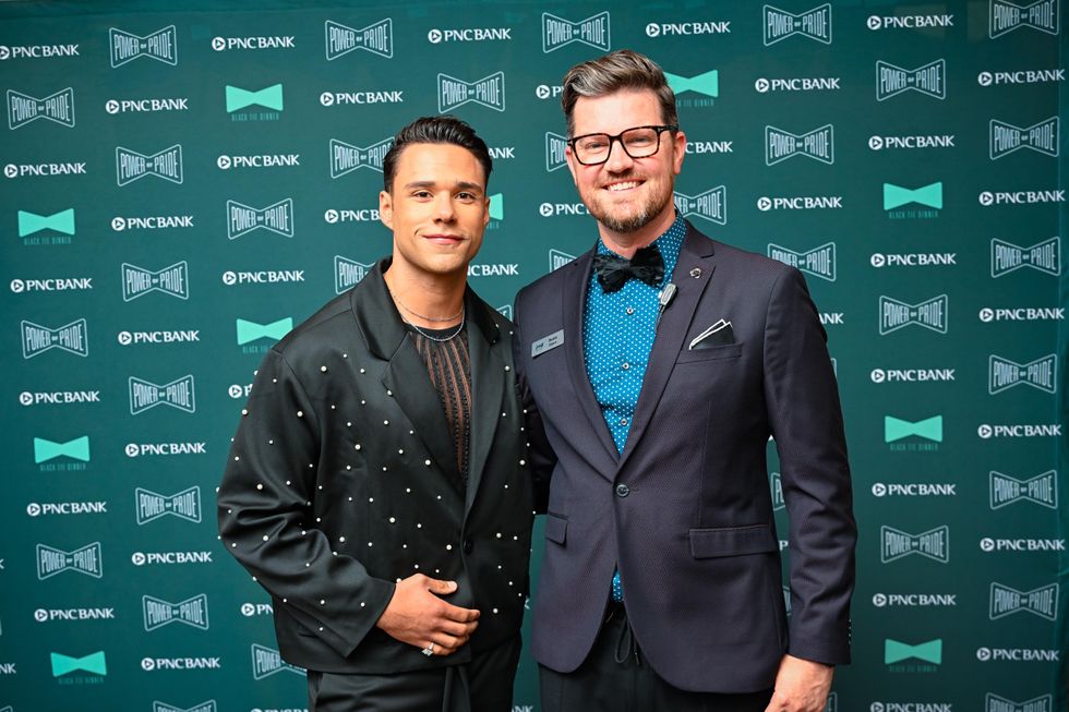 Rafael L. Silva, Dustin Vyers at Black Tie Dinner 2022