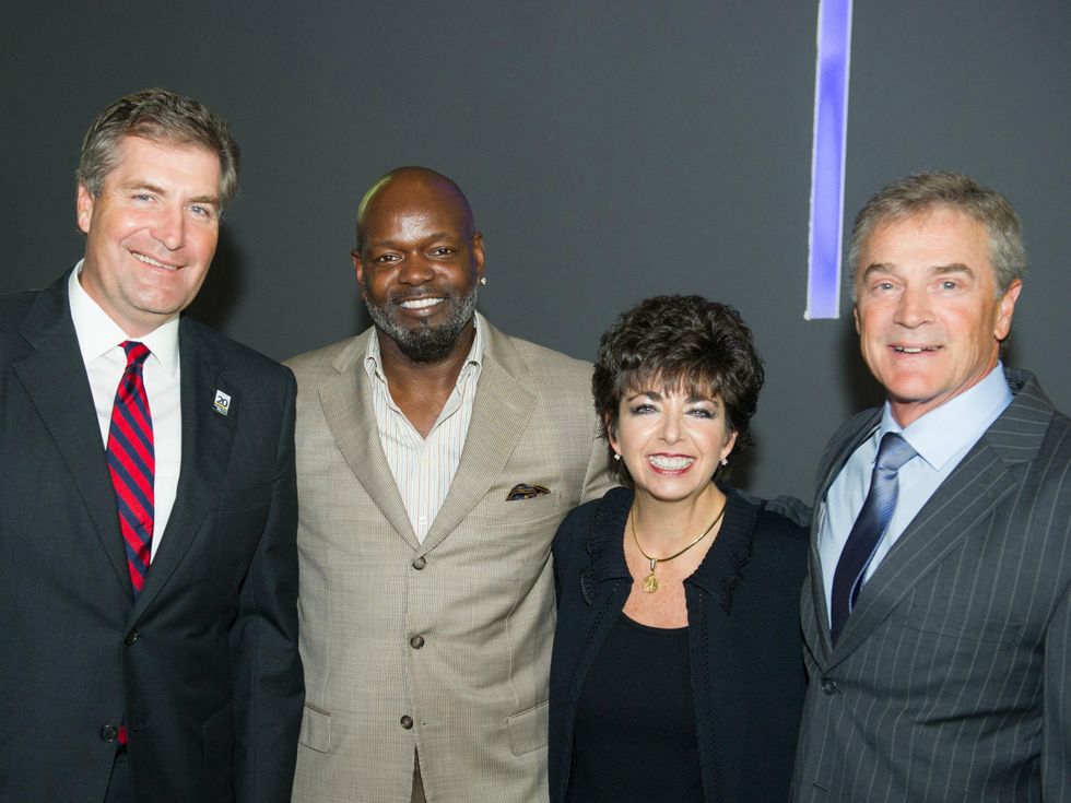 Randy Tomlin, Emmitt Smith, Debra von Storch, Ken von Storch, United Way Kickoff