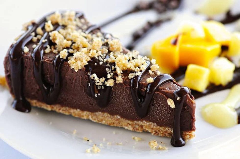 Raw chocolate cheesecake at Be Raw Food & Juice in Dallas