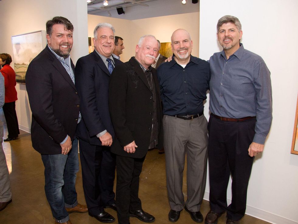 Raymond Shelton, Tom Phipps, Rick Aishman, Greg Hagopian, Doug Frankel at Black Tie Dinner Sponsor Kick-Off