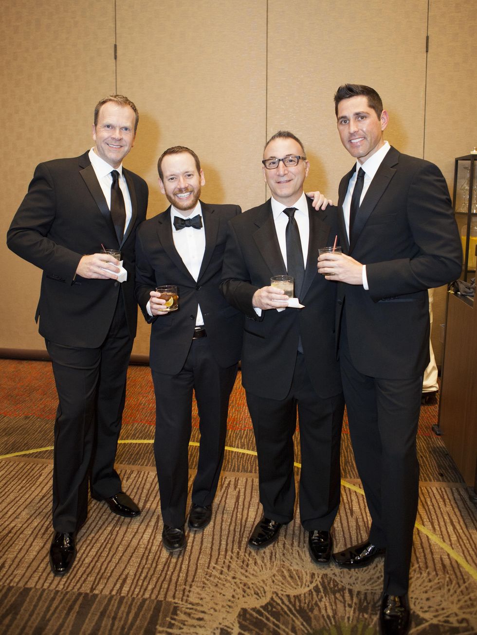 Reagan nickelson, Robert Spencer, Tony Caliendo, Erik bohdan, black tie dinner