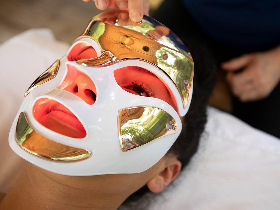 Red light mask, facial