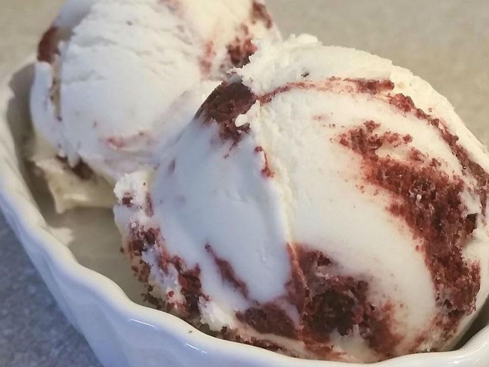 Red Velvet in Reverse ice cream from Lake Highlands Creamery