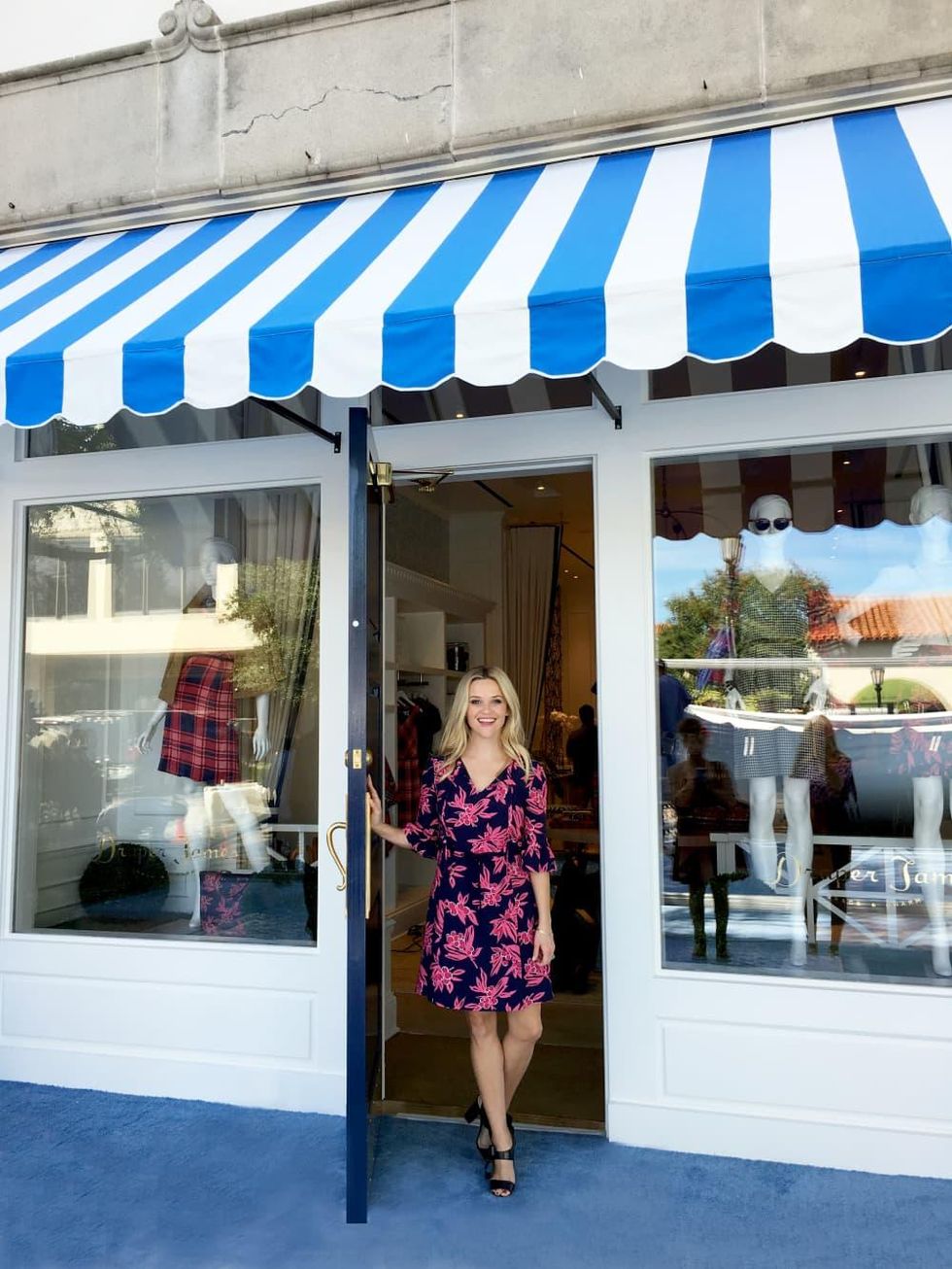 Reese Witherspoon at Draper James store opening in Dallas