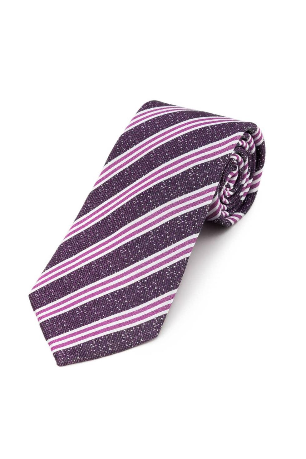 Regency Striped Purple and Plum Tie