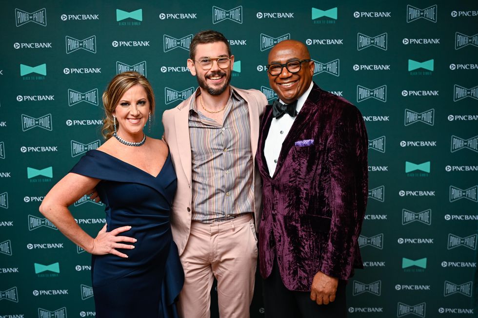 Regina Lyn Pierce, Ryan O'Connell, Terry D. Loftis at Black Tie Dinner 2022
