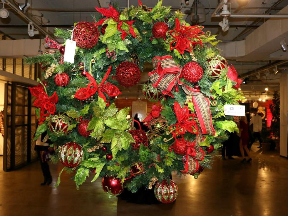 Renaissance wreath at DIFFA/Dallas Holiday Wreath Collection 2016