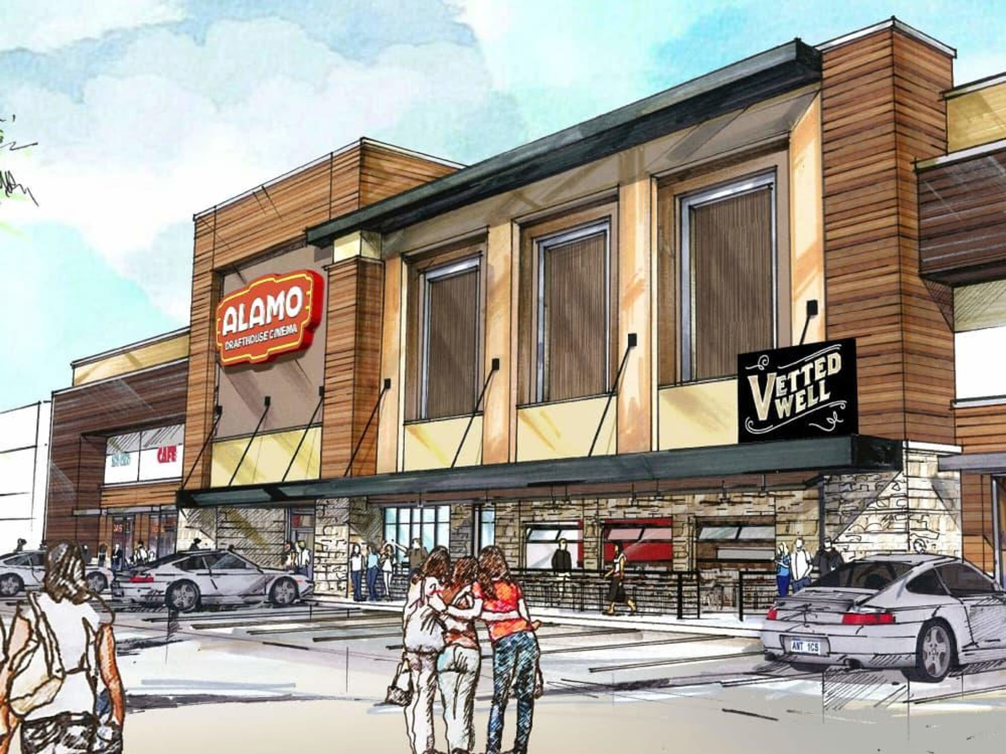 Rendering of Alamo Drafthouse at Skillman and Abrams