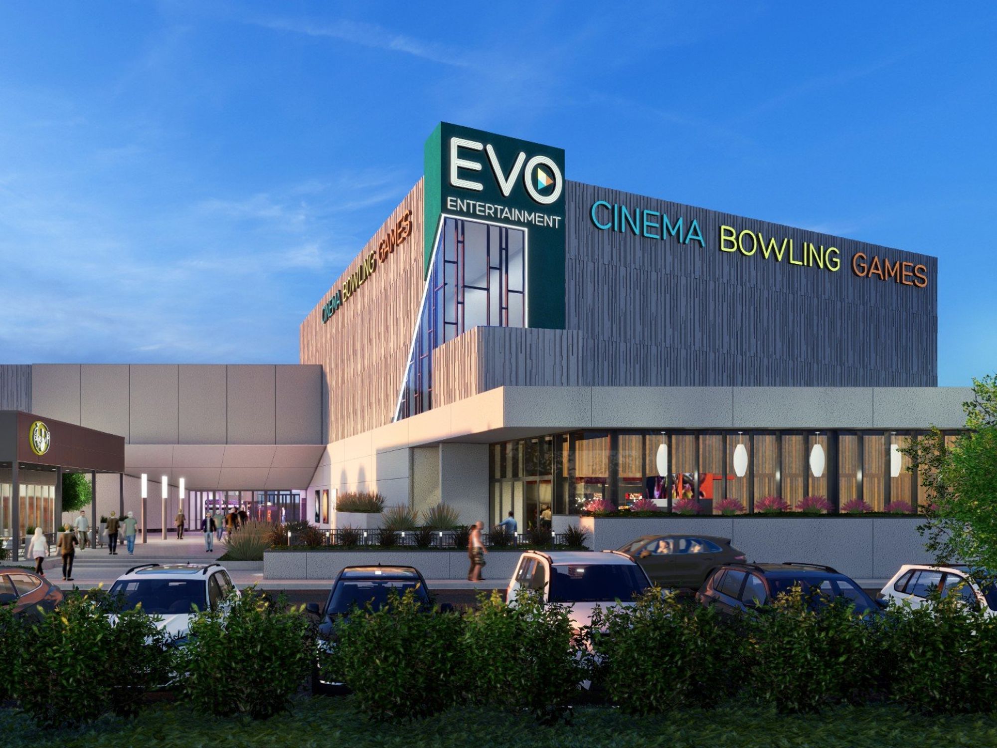 Rendering of EVO Entertainment Prestonwood