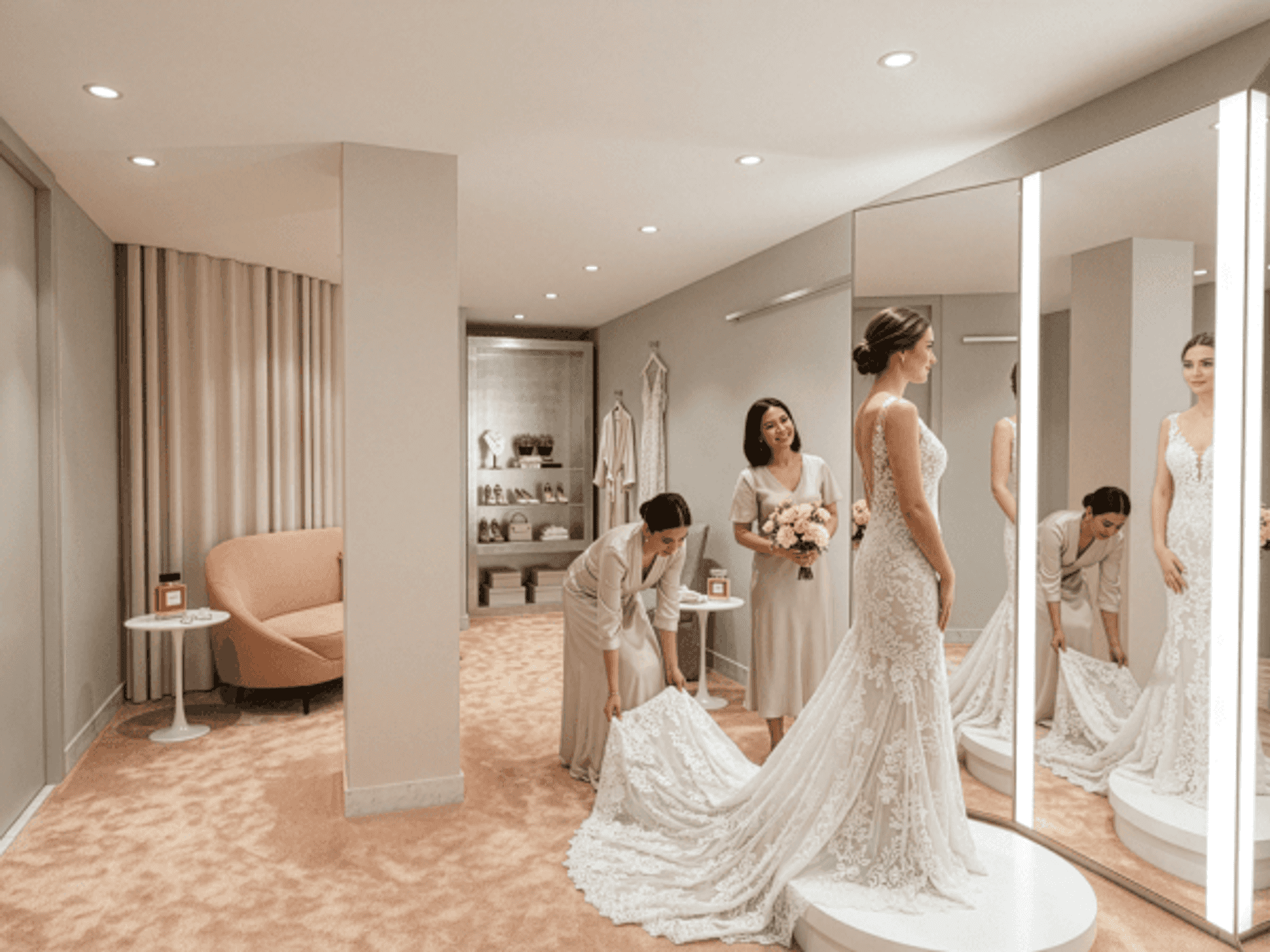 Rendering of the new Neiman Marcus Bridal Salon at NorthPark