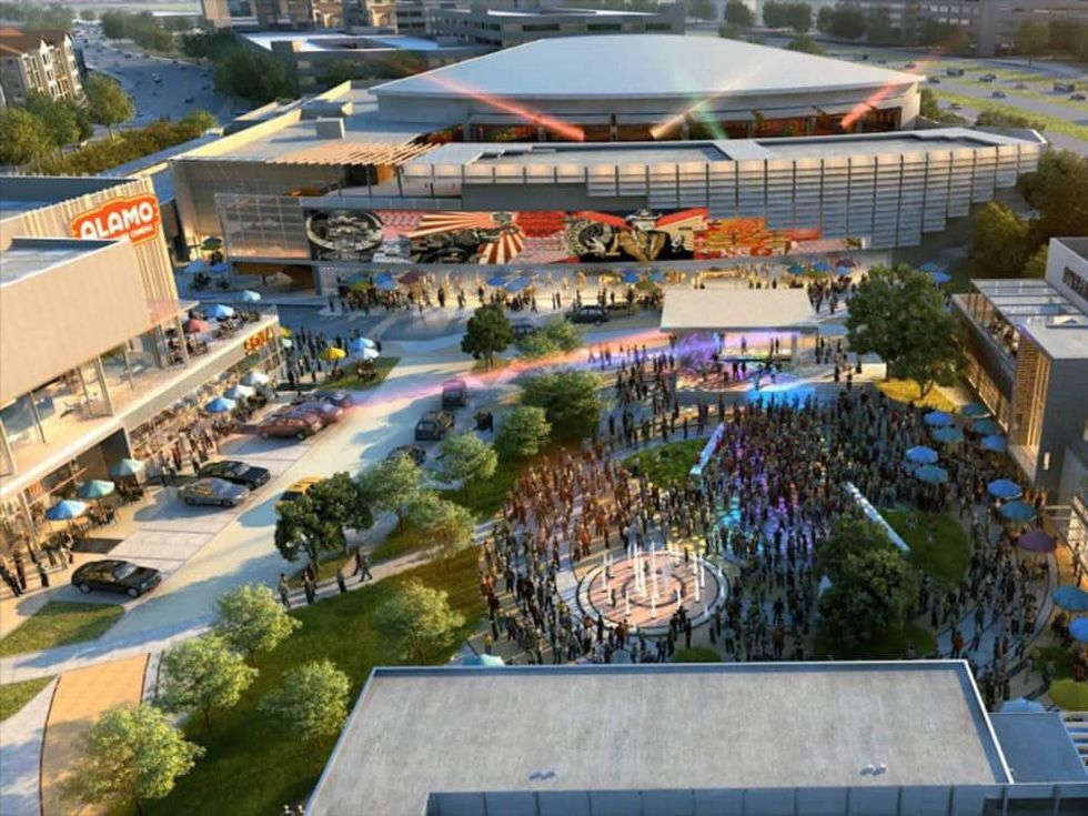 Rendering of Toyota Music Factory in Las Colinas