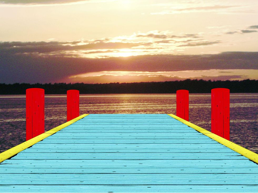 Rendering of Ugo Rondinone pier for Nasher Xchange program