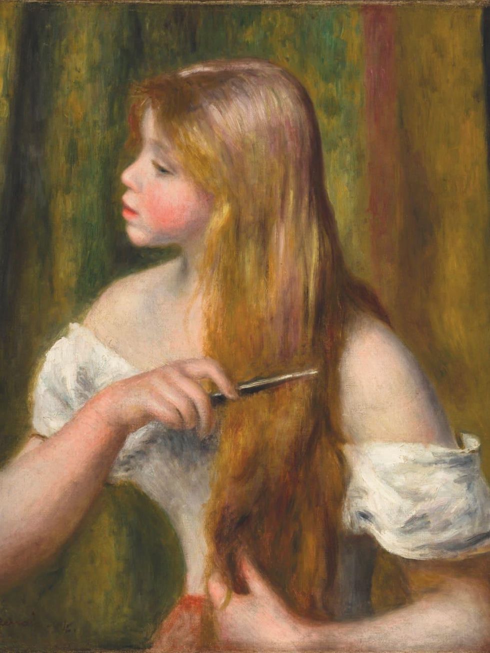 Renoir_Young Girl combing her hair