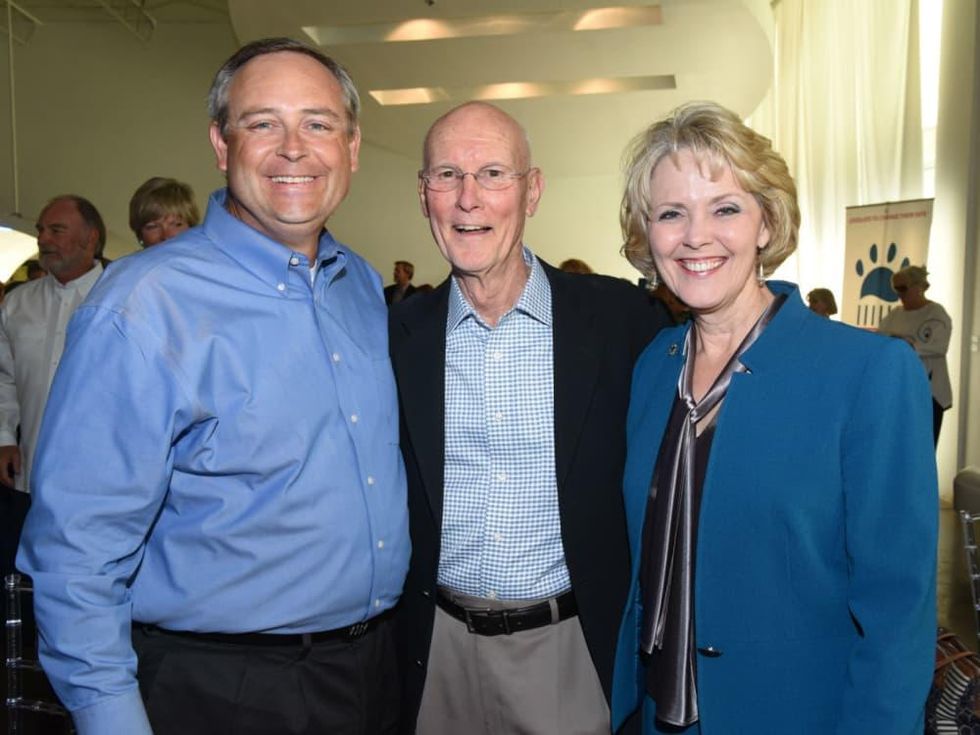 Rep. Rodney Anderson, Skip Trimble, Rep. Cindy Burkett