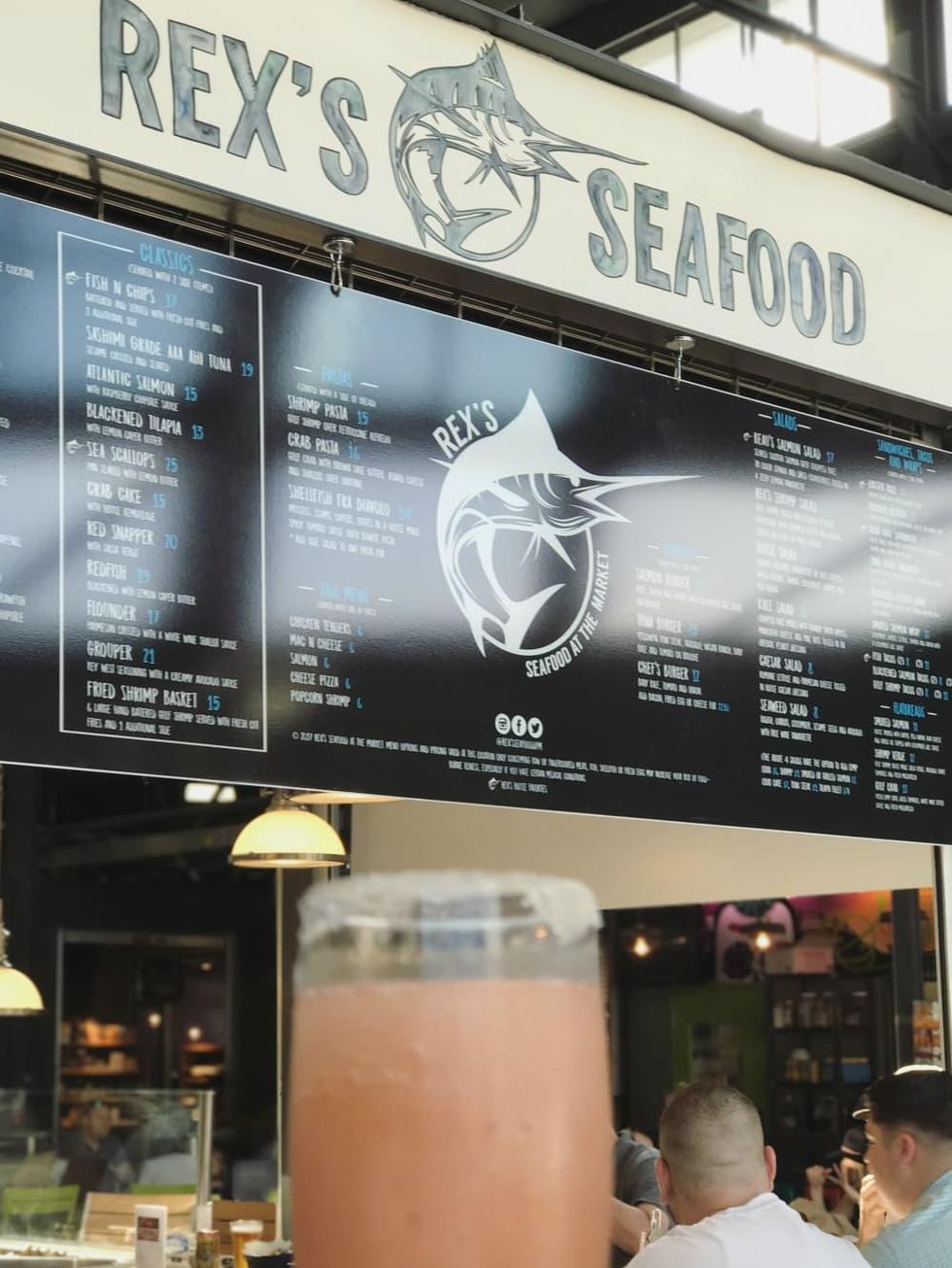 Rex's Seafood menu and frose