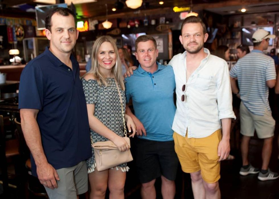 Rick and Megan Scheurer, Ryan Merz and Scriven Bernard, JDRF Brew the Cure 2018