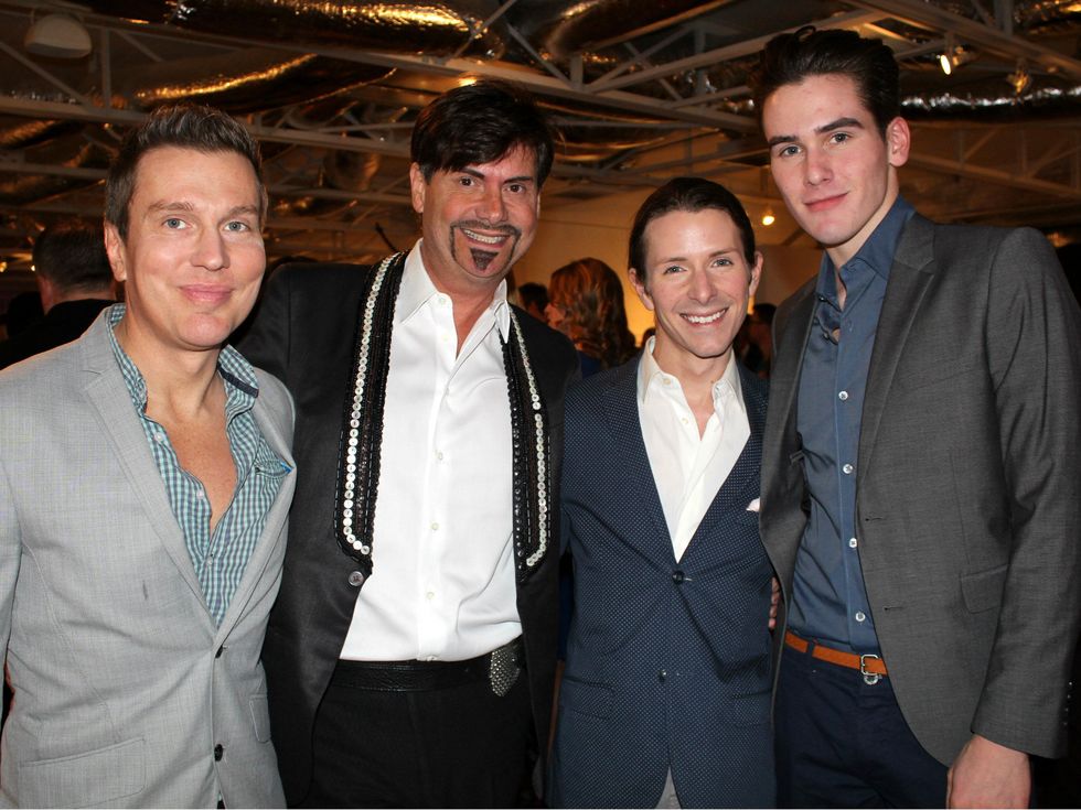 Rob Bradford, Steve Kemble, Christopher Wright, Stenly Poks, diffa media preview party