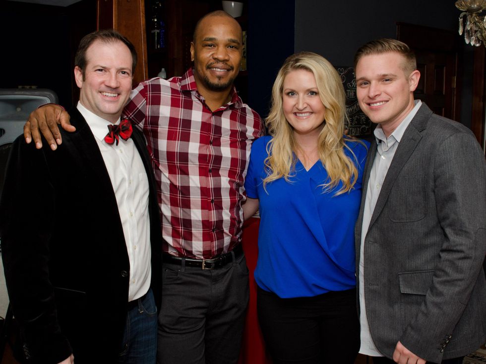 Rob Giacobbe, Ivan Benson, Tiffany Maloy Hicks, Tyler Hicks, DCAC Holiday Party