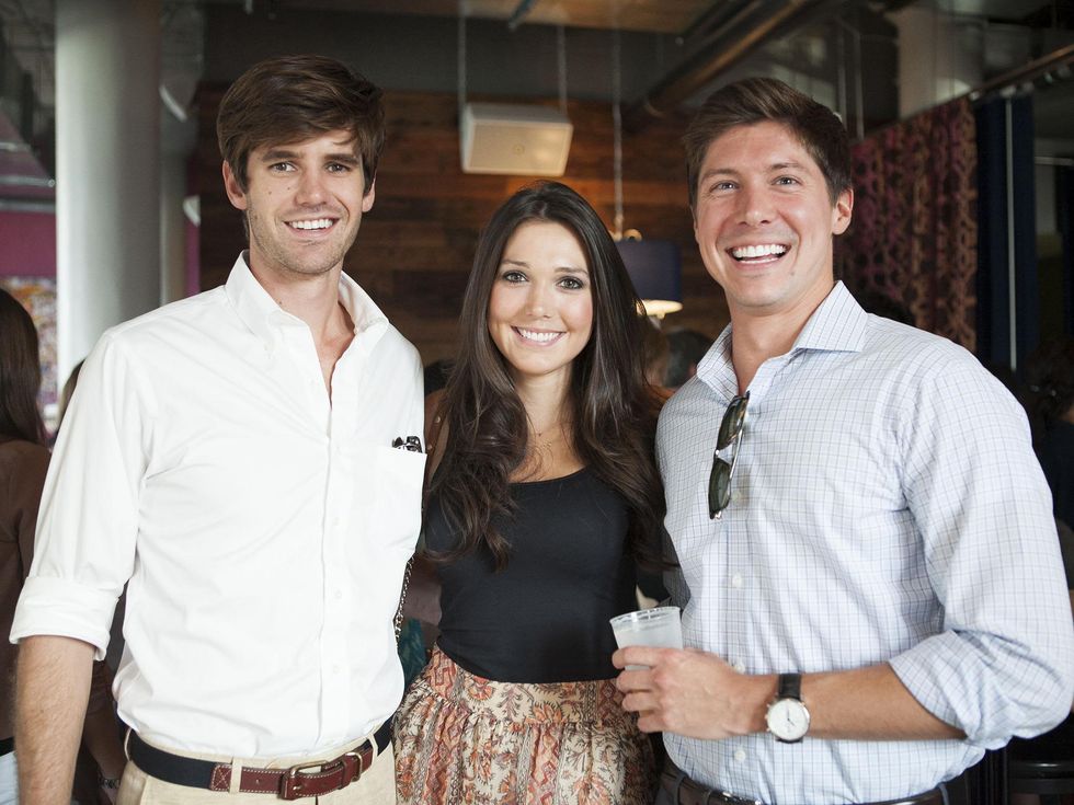 Robert Wallace, Taylor Leibson, Scott Baker, CultureMap Cocktail Party, NYLO Southside