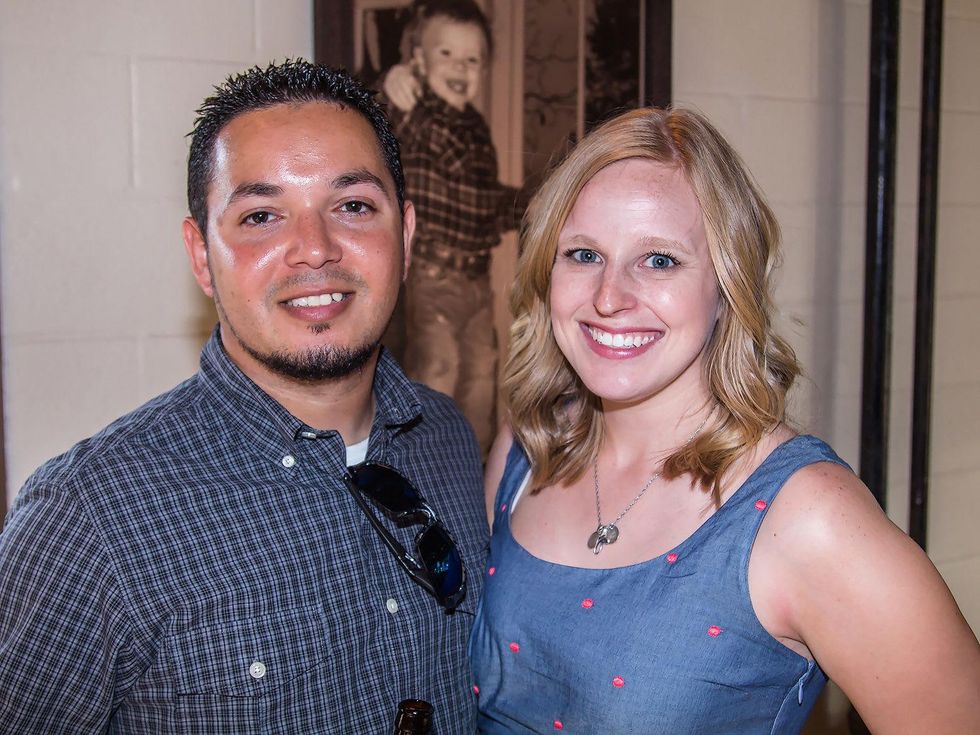Roberto Pereira, Amanda Pereira at Carry The Load fundraiser dinner at Pecan Lodge