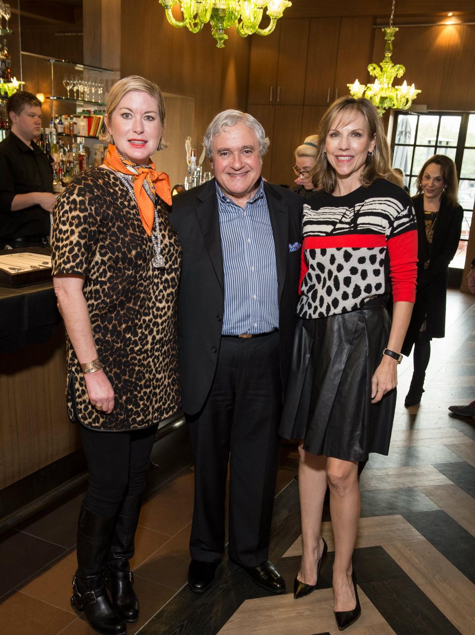 Robin Ladik, Charles Teichman, Joyce Goss, Ylang 23 Todd Reed Event