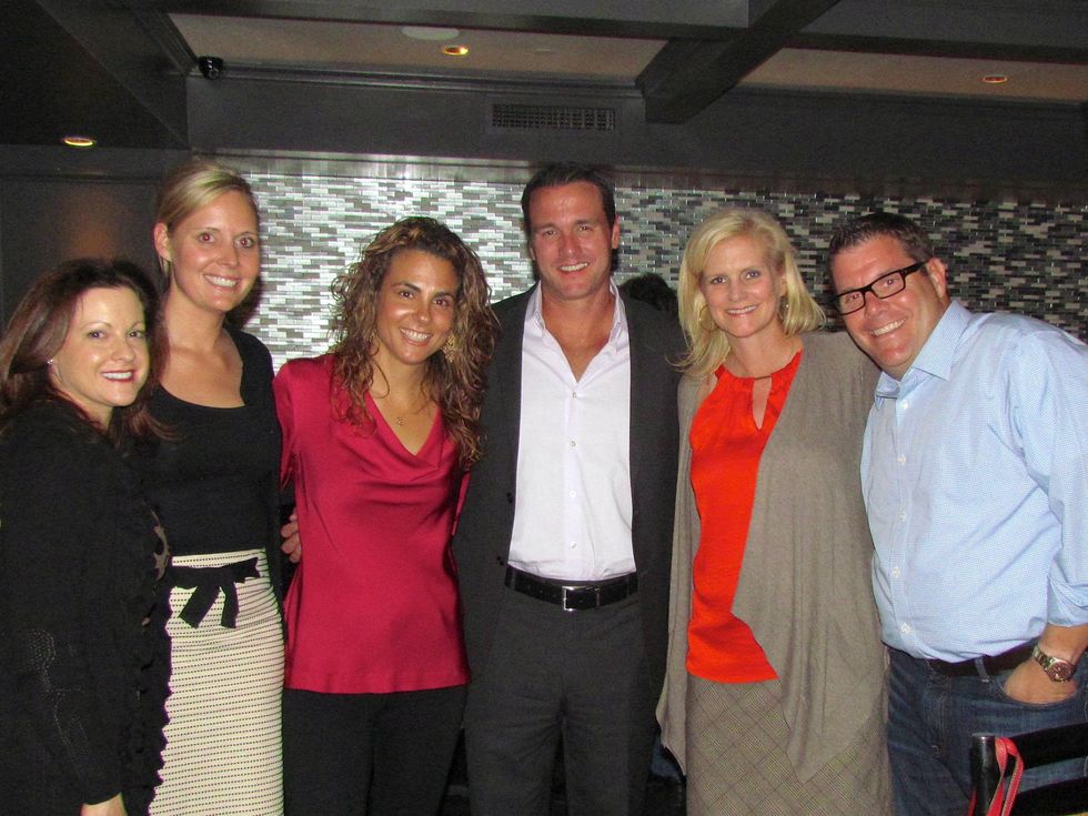 Rochelle Rubin, Lora Farris, Carla Rosenberg, Philip Levy, Stacey Lesanto, Scott Bennett at MS On the Move Luncheon kickoff