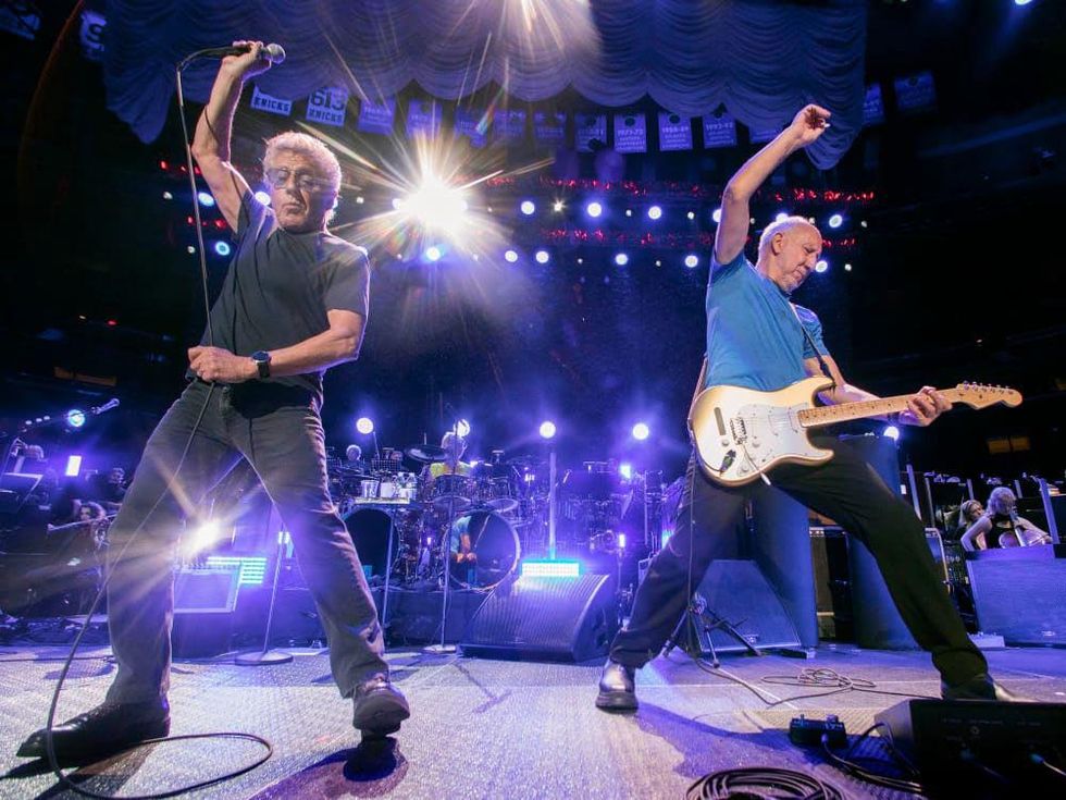 Roger Daltrey and Pete Townshend from The Who