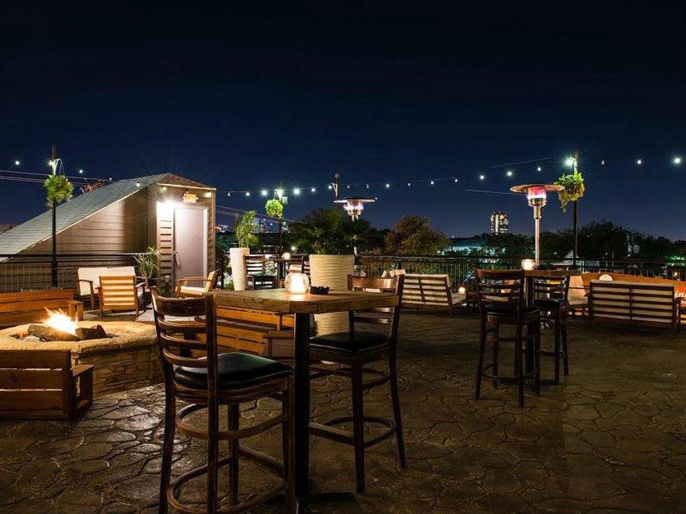 Rooftop bar at Nora Restaurant in Dallas