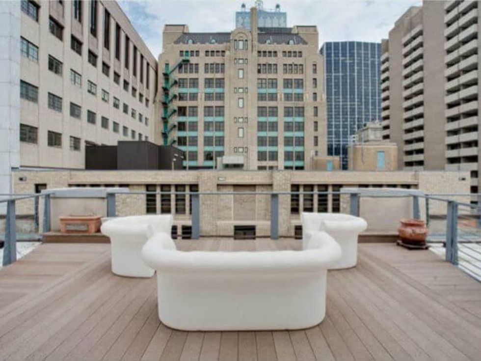 Rooftop lounge at 1122 Jackson St. in Dallas
