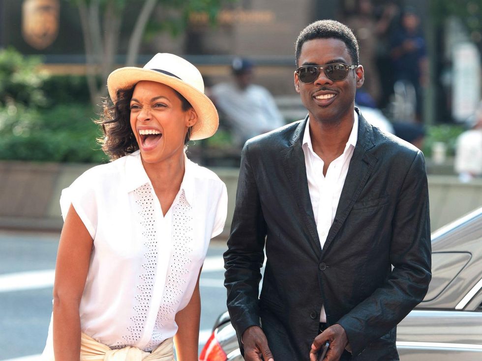 Rosario Dawson and Chris Rock in Top Five