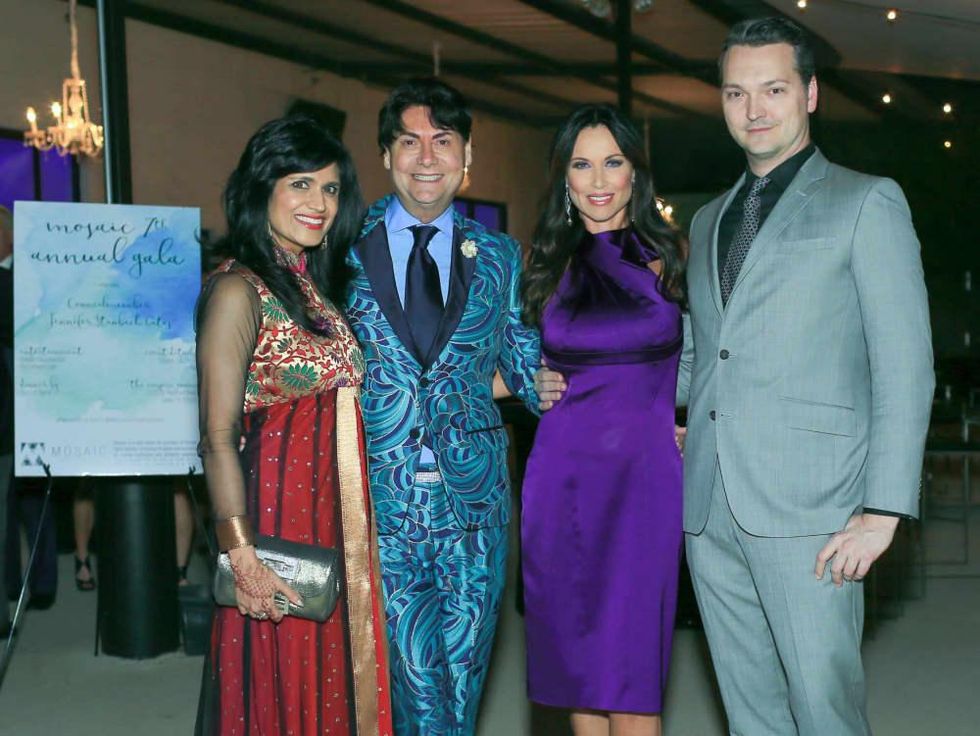Ruby Bhandari, emcee Steve Kemble, LeeAnne Locken, Chad Collom