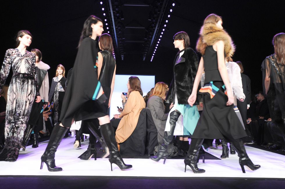 Runway walk at BCBG Max Azria show February 2014