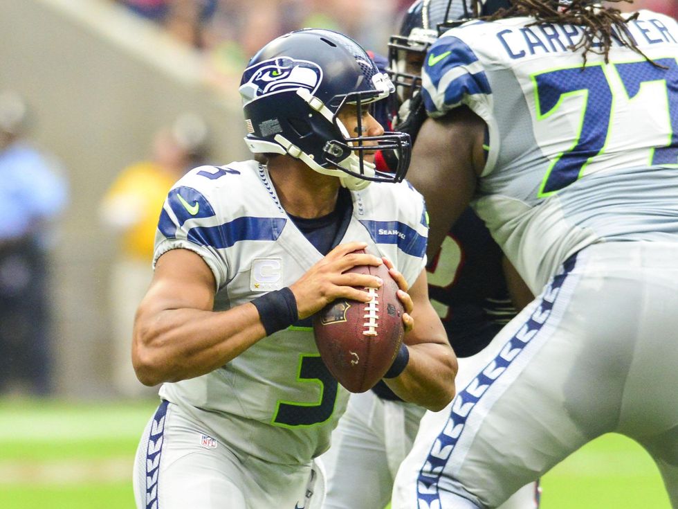 Russell Wilson Texans short