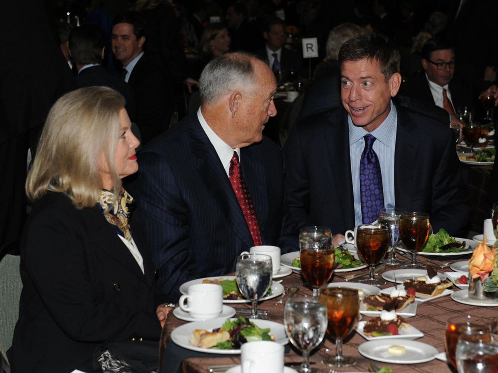 Ruth Ryan, Nolan Ryan, Troy Aikman at Living Legend Luncheon with George W. Bush